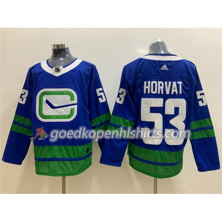 Vancouver Canucks Bo Horvat 53 Alternate Adidas 2019-2020 Blauw Authentic Shirt - Mannen